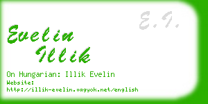 evelin illik business card